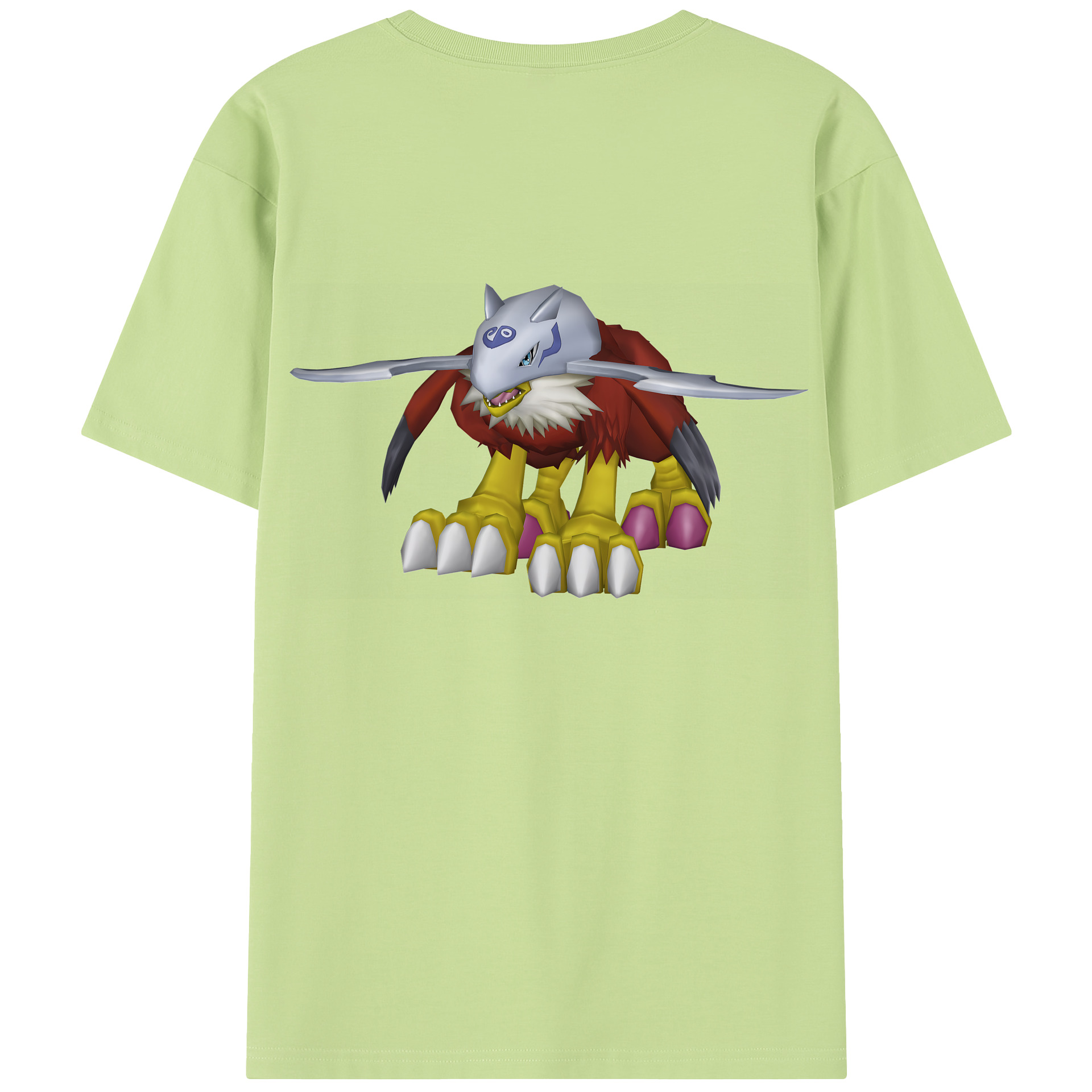 （画像用） Digimon デジタルモンスター/デジモン 綿100％半袖Tシャツ（背面プリント）
